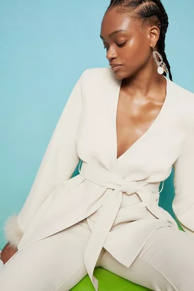 Feather Trim Jacket | Debenhams UK