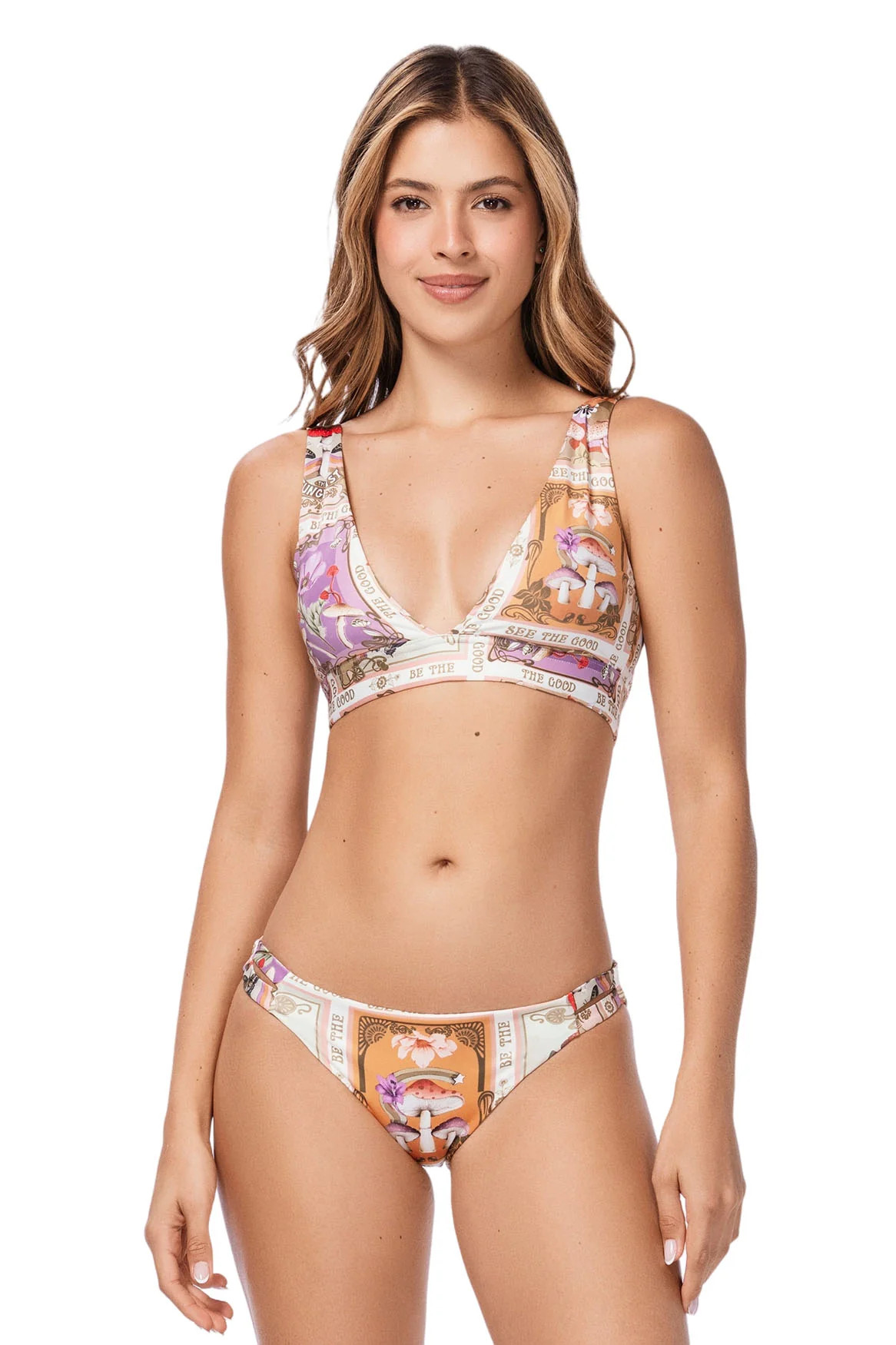 Ola Azul Swimwear | Women's Swimwear | Fiorella Fungi Bikini Top | Ola Azul