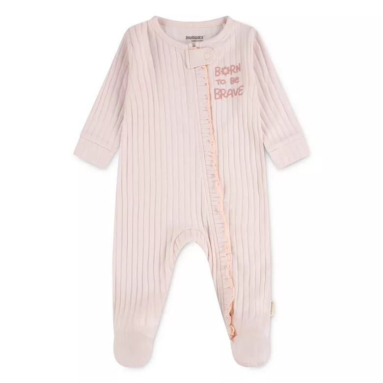 Newborn Baby Girls Huggies Babywear 100% Organic Ruffle Footed Sleep & Play | Kohl's