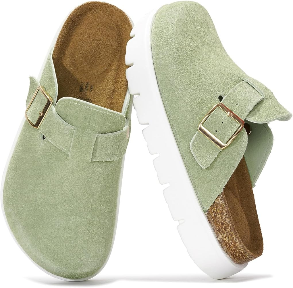 Project Cloud Genuine Leather Clogs for Women - Memory Foam Arch Support Women Footwear Womens Ca... | Amazon (US)