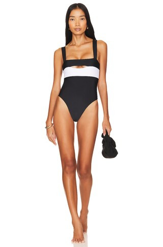 Lovers and Friends Daytona One Piece in Black & White from Revolve.com | Revolve Clothing (Global)