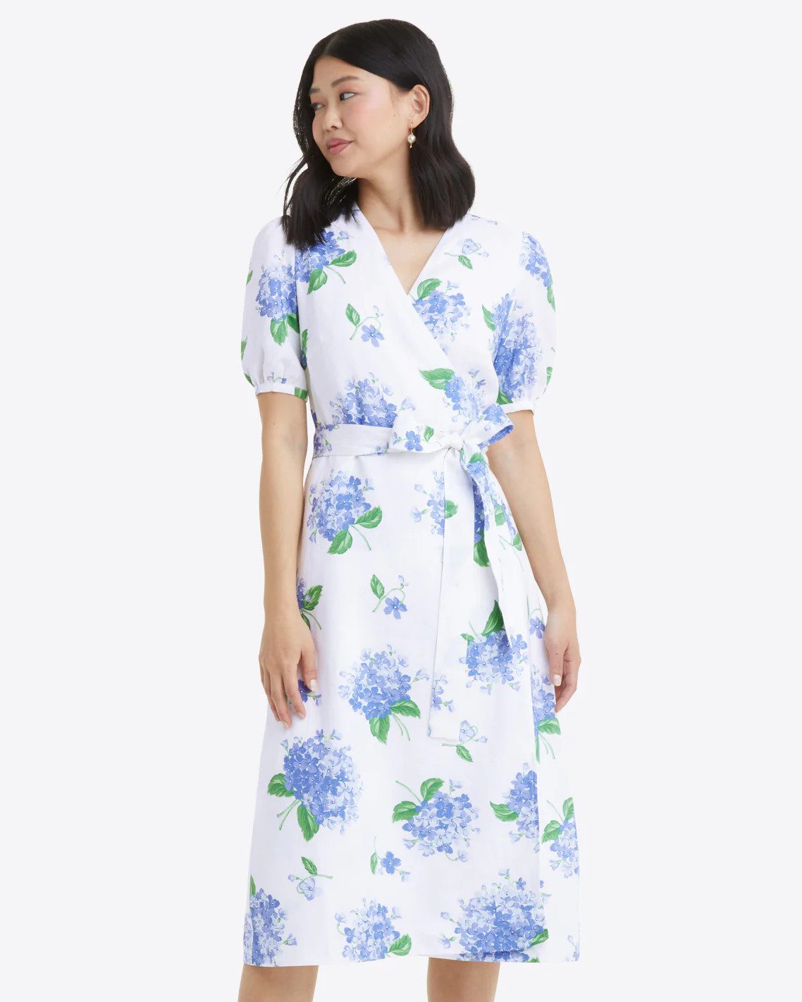 Rhonda Wrap Dress in Hydrangea | Draper James (US)