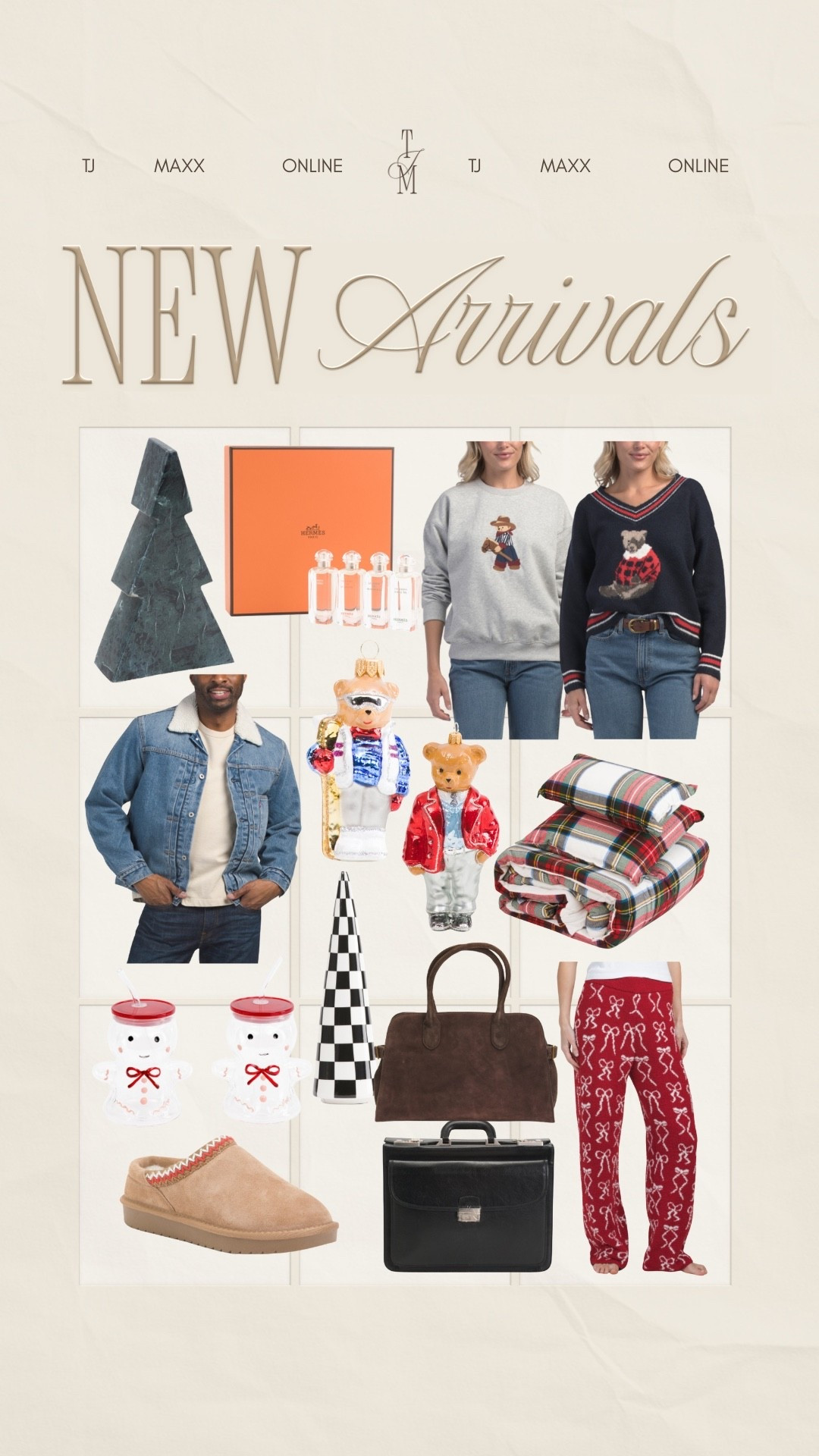 New arrivals at tj maxx. From cozy winter fashion and holiday decor to gift ideas, lounge sets, and everyday essentials.  target finds, amazon finds, walmart home, affordable home, cb2 dupe, studio mcgee, crate and barrel dupe, pottery barn dupe, home roundup, target home decor, target home, amazon home, walmart finds, martha stewart aesthetic, mongolian cashmere oversized sweater, equestrian style, dinner party, cherry vibe, fall wedding, farm cottage, polka dots, mini desserts, grandmacore home, tjmaxx finds, tjmaxx new arrivals, holiday decor finds, winter fashion, cozy essentials, gift ideas, slipper dupes, ugg dupe slippers, men’s style, women’s style, christmas decor

#LTKCyberWeek #LTKHoliday #LTKGiftGuide