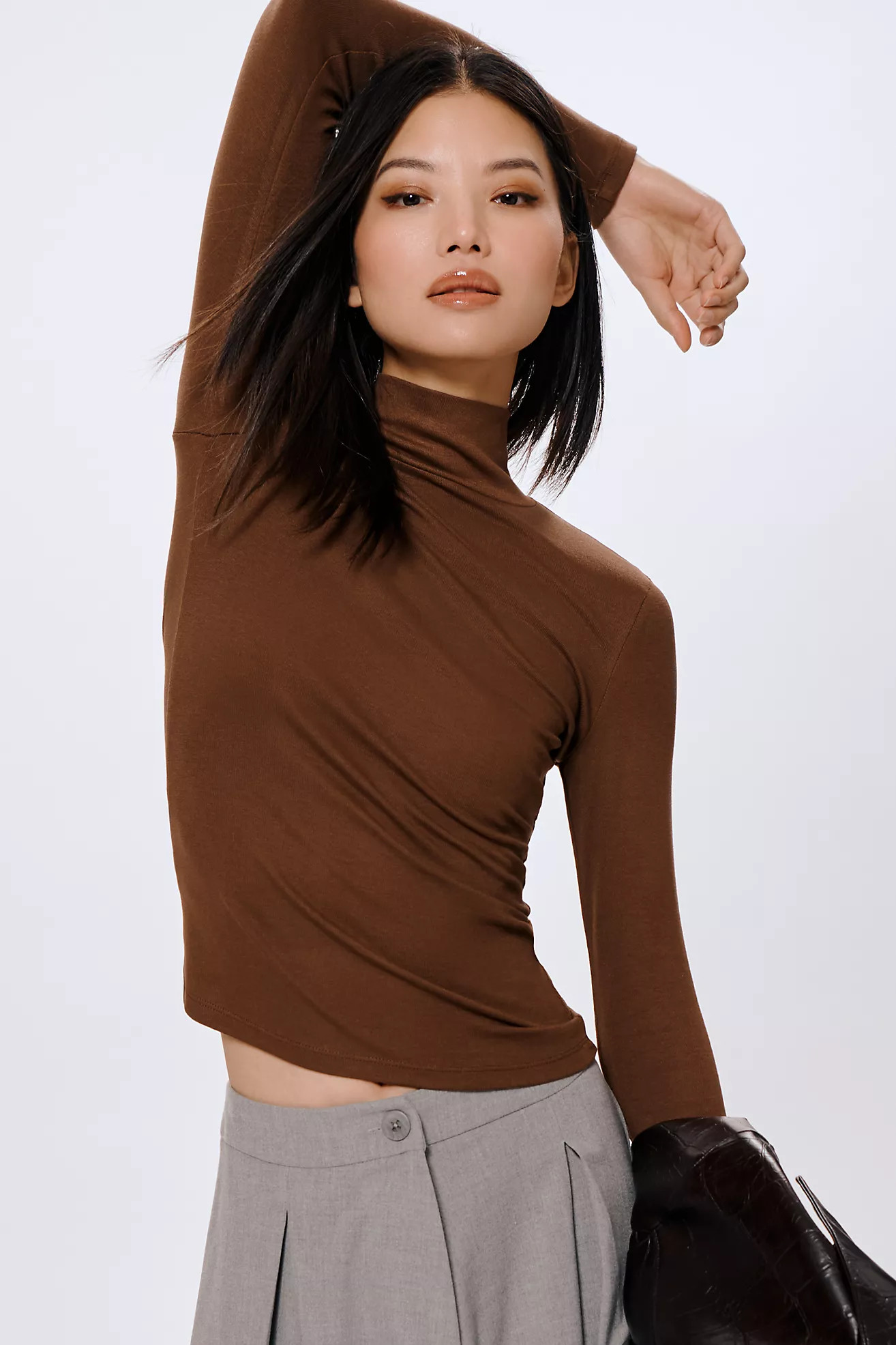 By Anthropologie Ribbed Long-Sleeve Turtleneck | Anthropologie (US)