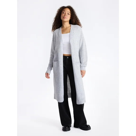 No Boundaries Duster with Pockets, Women’s | Walmart (US)