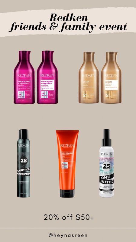 My favorite products from Redken are all 20% during their friends & family sale! 

#LTKBeauty #LTKSaleAlert