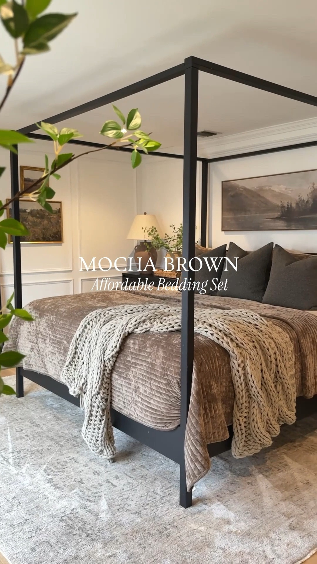 Mocha brown bedding is trending! 🤎
This cozy yet lightweight quilt set is a follower favorite. The earthy brown color looks great with my fall-inspired landscape wall art and black canopy bedframe. I’m using a large, pillow top mattress and matching boxspring.



#LTKActive #LTKSaleAlert #LTKHome