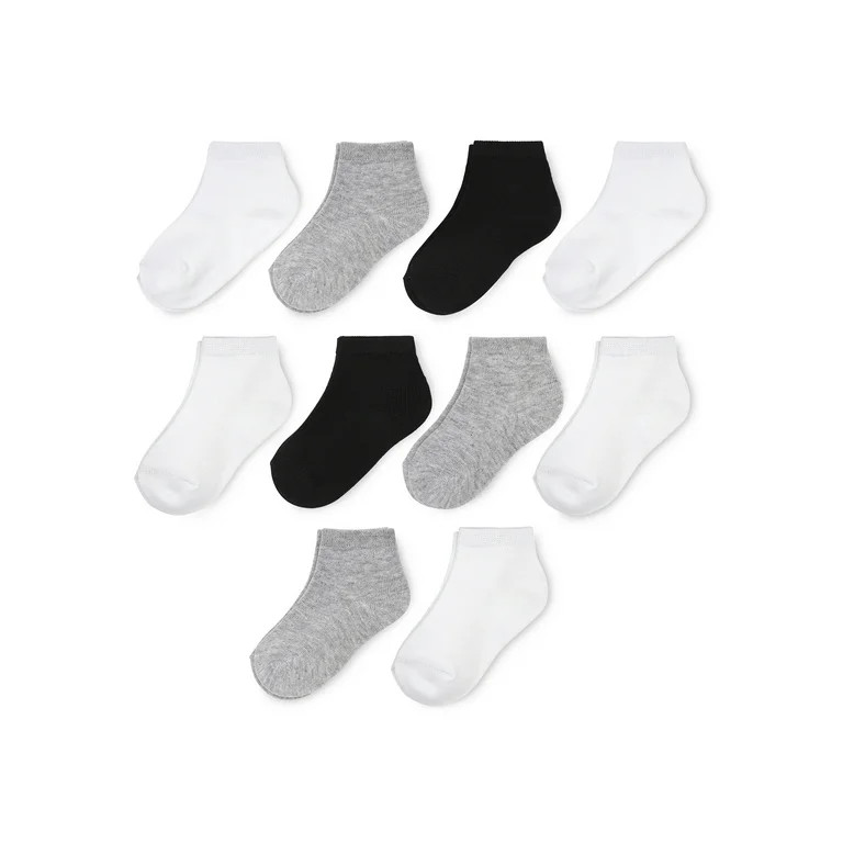 Wonder Nation Boys Ankle Socks, 10 Pack - Walmart.com | Walmart (US)