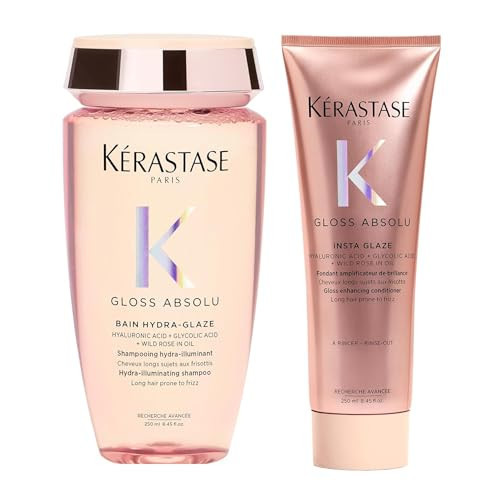 Kerastase Gloss Absolu High-Shine Anti-Frizz Shampoo and Conditioner Set - Deeply Hydrates & Detangles, Instantly Softens, For Glossy & Bouncy Hair | Amazon (US)