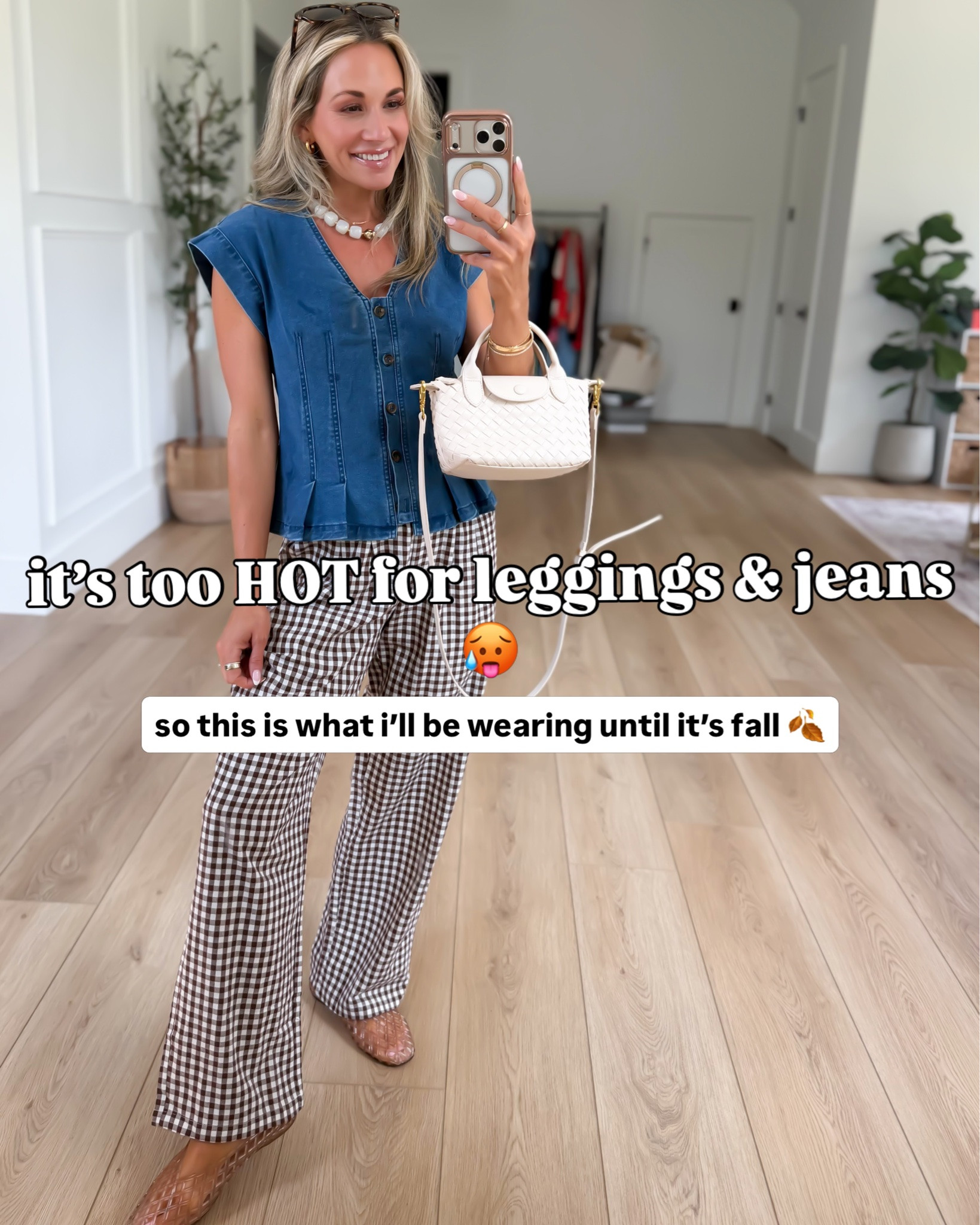 Until it’s cool enough for leggings or jeans 🥵, I’ll be wearing these outfits! 🍂 These are the easy pre-fall outfits! Easy pull on pants, light weight dresses, two piece sets, my fav denim dress, waffle knit sets and more!

#LTKSeasonal #LTKootd #LTKSaleAlert
