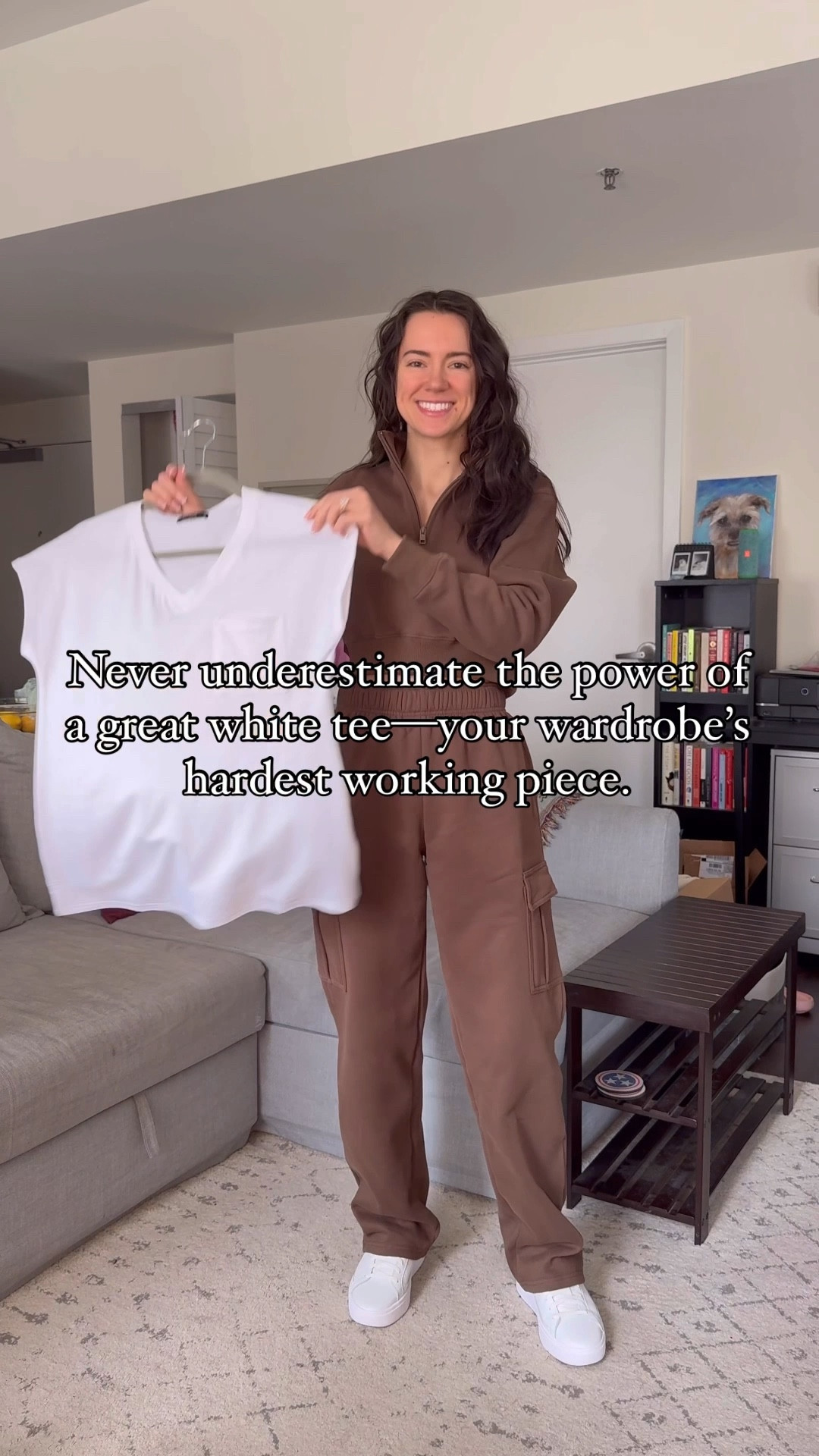 If there’s one piece every closet needs—it’s a high-quality white V-neck tee and this one from @sampeelofficial won’t break the bank! 

It’s the kind of basic that’s anything but boring. When the fit is right and the fabric is soft, it becomes the foundation of effortless style.

Here are 5 ways I styled this go-to piece:

	1.	Easter brunch - printed maxi skirt + platform sandals
	2.	Window shopping - cargo pants + trucker hat
	3.	Matcha run - straight leg denim + crossbody bag
	4.	Meeting with the boss - navy trousers + a camel blazer
	5.	Date night with the husband - satin skirt + leather boots

Let me know your favorite look—and if you’re team full tuck, front tuck, or leave it loose! ⬇️

Want the links? Comment ‘SHOP’ and I’ll DM you everything! https://liketk.it/5byBS
.
.
.
#ClosetEssentials #HowToStyleABasicTee #PetiteStyleInspo #WardrobeStaples #EverydayOutfitIdeas #CapsuleWardrobePieces 

#LTKPetite #LTKStyleTip #LTKFindsUnder50