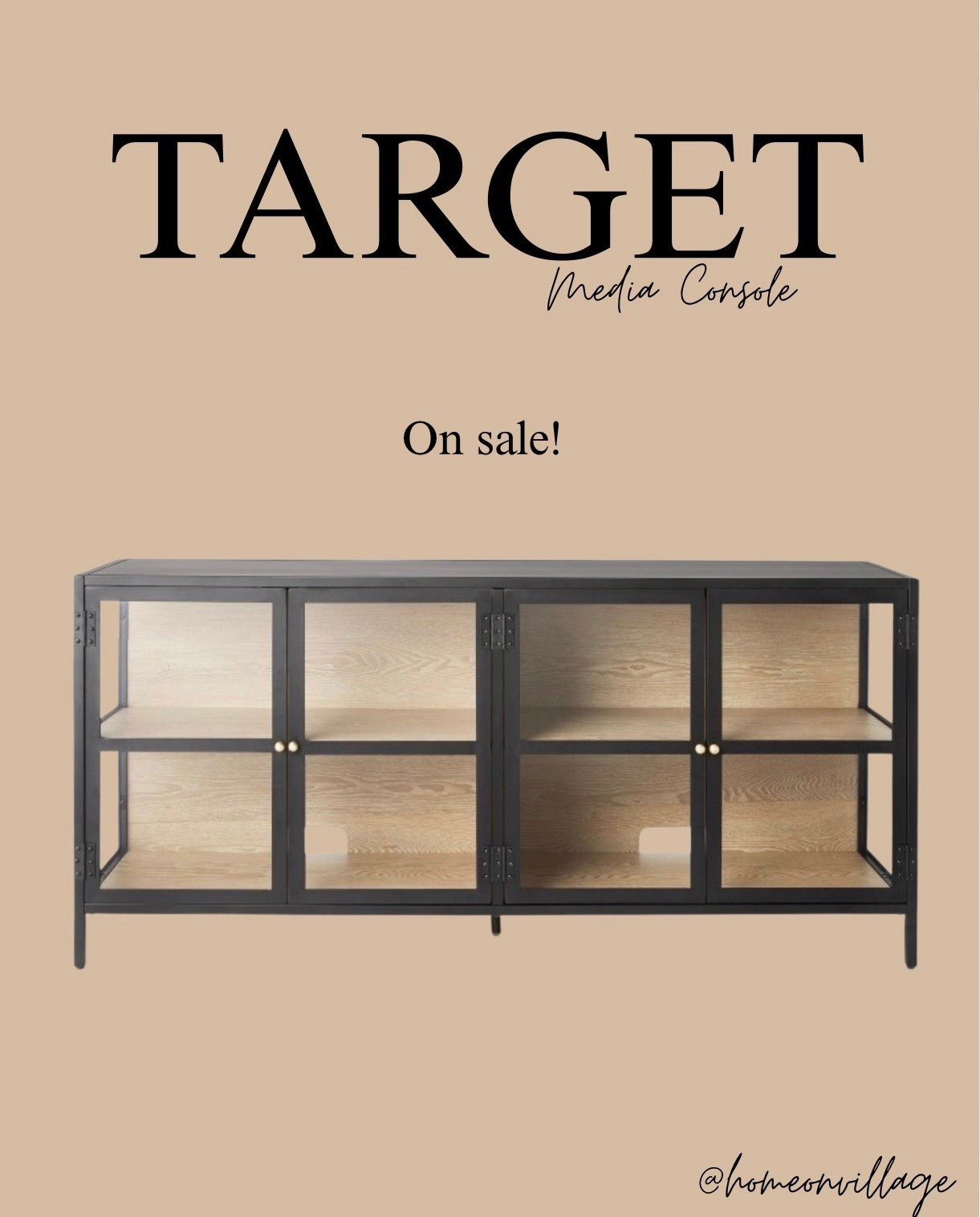 Target media console on SALE! Such a beautiful piece! Can also be used as a console table, sideboard or sofa table 😍

#LTKU #LTKHome #LTKSaleAlert