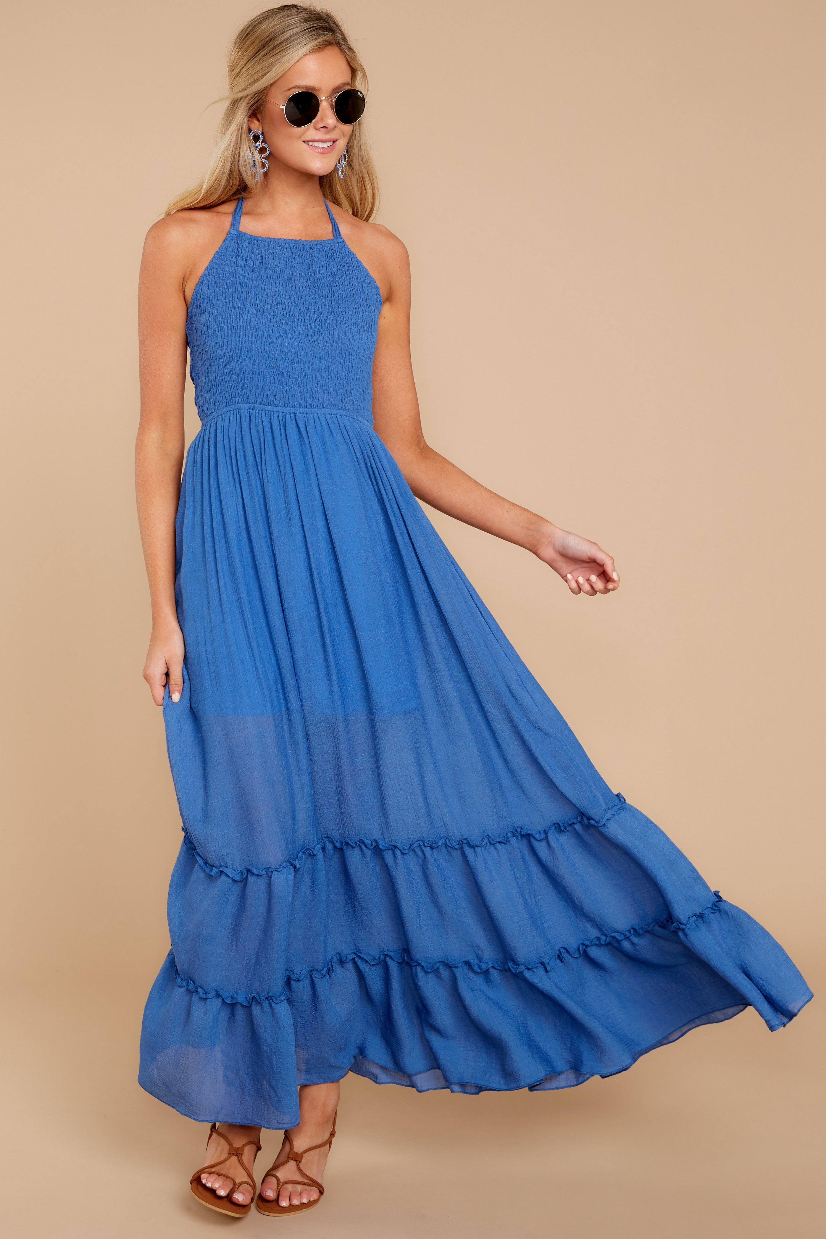 Stick Around Blue Maxi Dress | Red Dress 