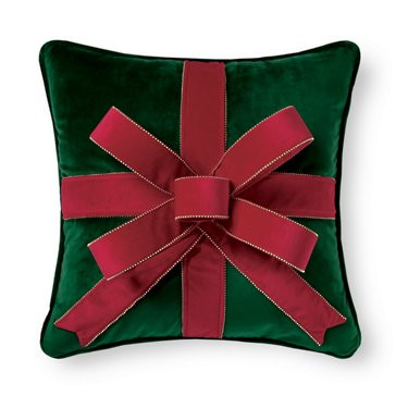 Christmas Bow Pillow | Grandin Road