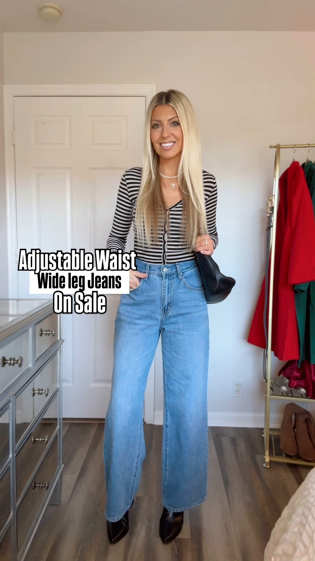 The cutest wide leg jeans are on sale for Cyber Monday. Love the high rise and adjustable waist. They come in 3 washes and are currently under $40 on Amazon Prime!

Amazon jeans / winter outfit / wide leg jeans / baggy jeans / affordable amazon find / no gap jeans / winter fashion / date night outfit / amazon fashion / outfit inspo 

#amazonfashion #amazonjeans #womenfashion #fashioninspo #widelegjeans 


#LTKFindsUnder50 #LTKCyberWeek #LTKSaleAlert