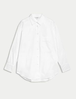 Pure Cotton Oversized Shirt | M&S Collection | M&S | Marks & Spencer IE