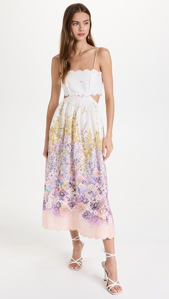 Scallop Midi Dress | Shopbop