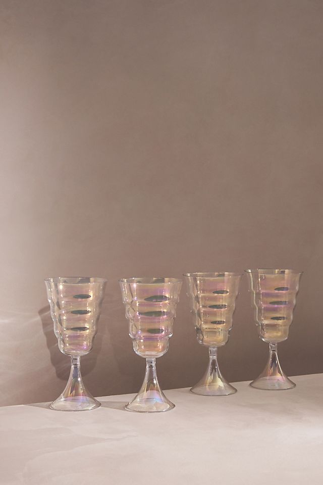 Lemieux et Cie Ripple Wine Glasses, Set of 4 | Anthropologie (US)