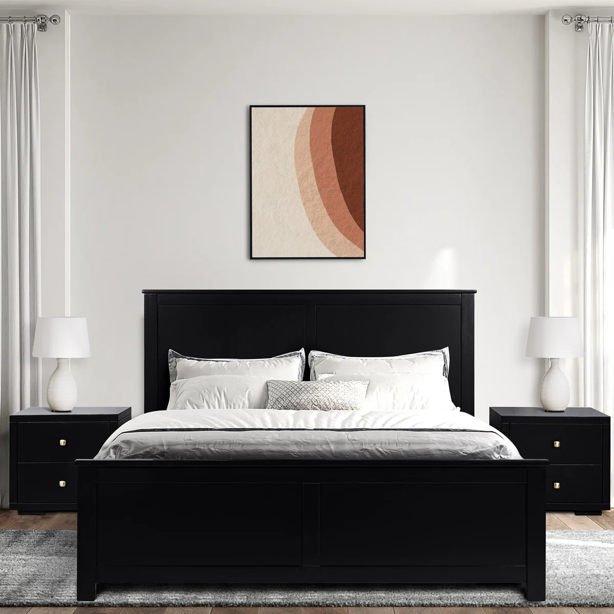 Winston Platform Bed with Paneled Headboard and Footboard | Wayfair North America