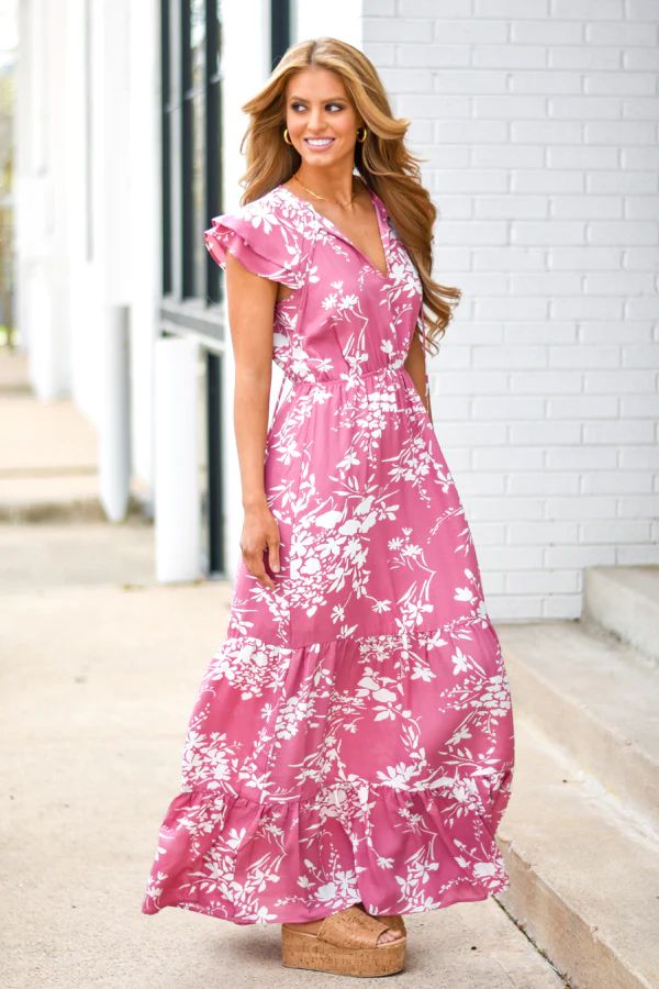 Catch The Breeze Maxi Dress - Dusty Rose | The Impeccable Pig