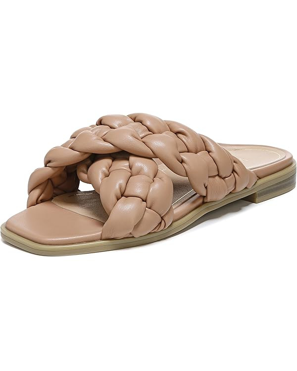 Vionic Women's Poppy Braided Vio-Motion Insole Slide Sandal- Supportive Dressy Flat Sandals That ... | Amazon (US)