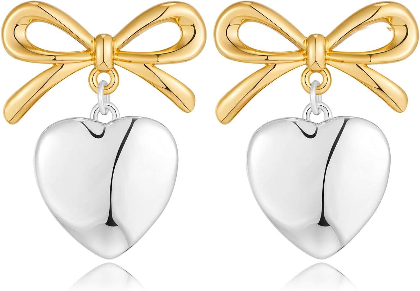 CLASSYZINT gold bow earring | Amazon (US)