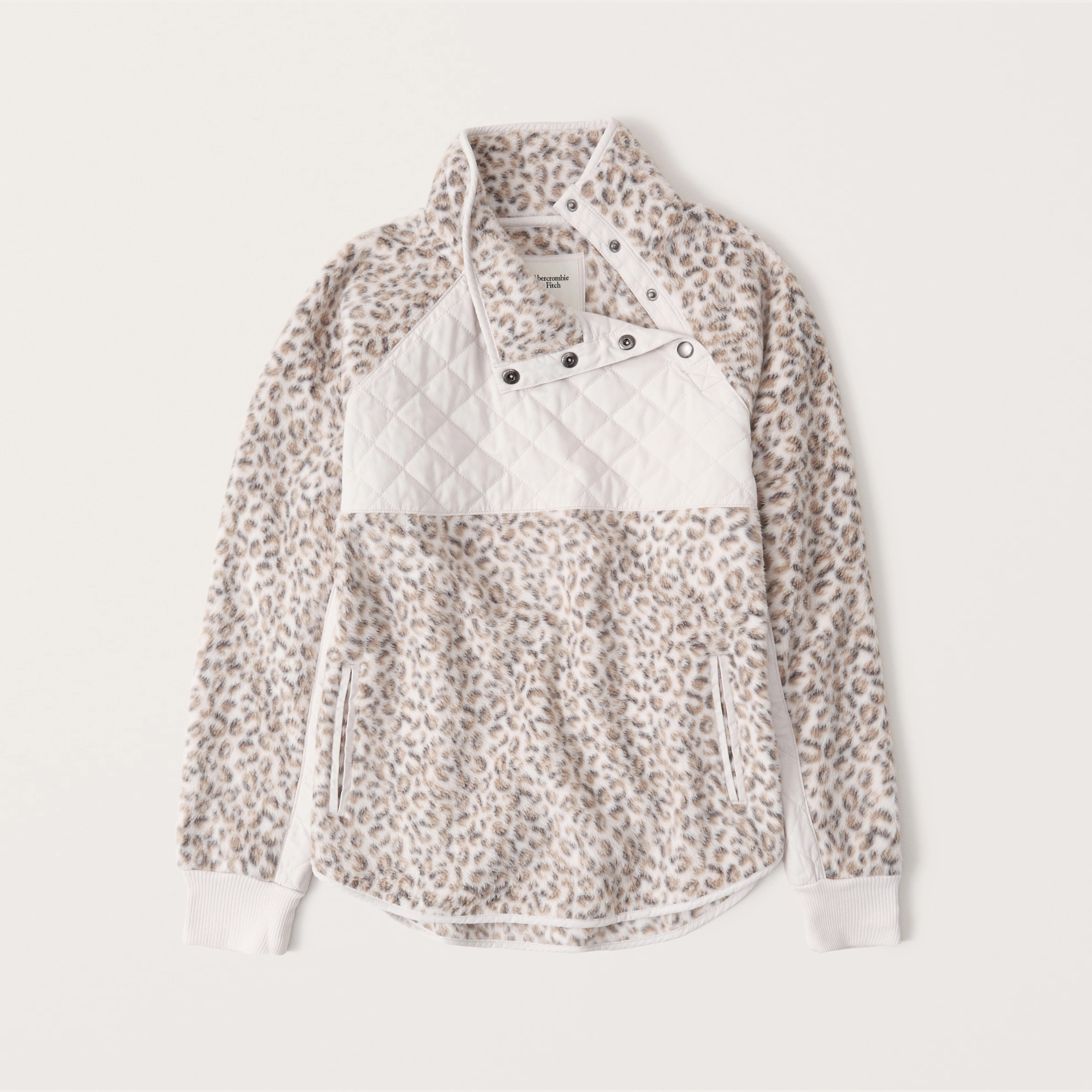 Asymmetrical Snap-Up Fleece | Abercrombie & Fitch (US)