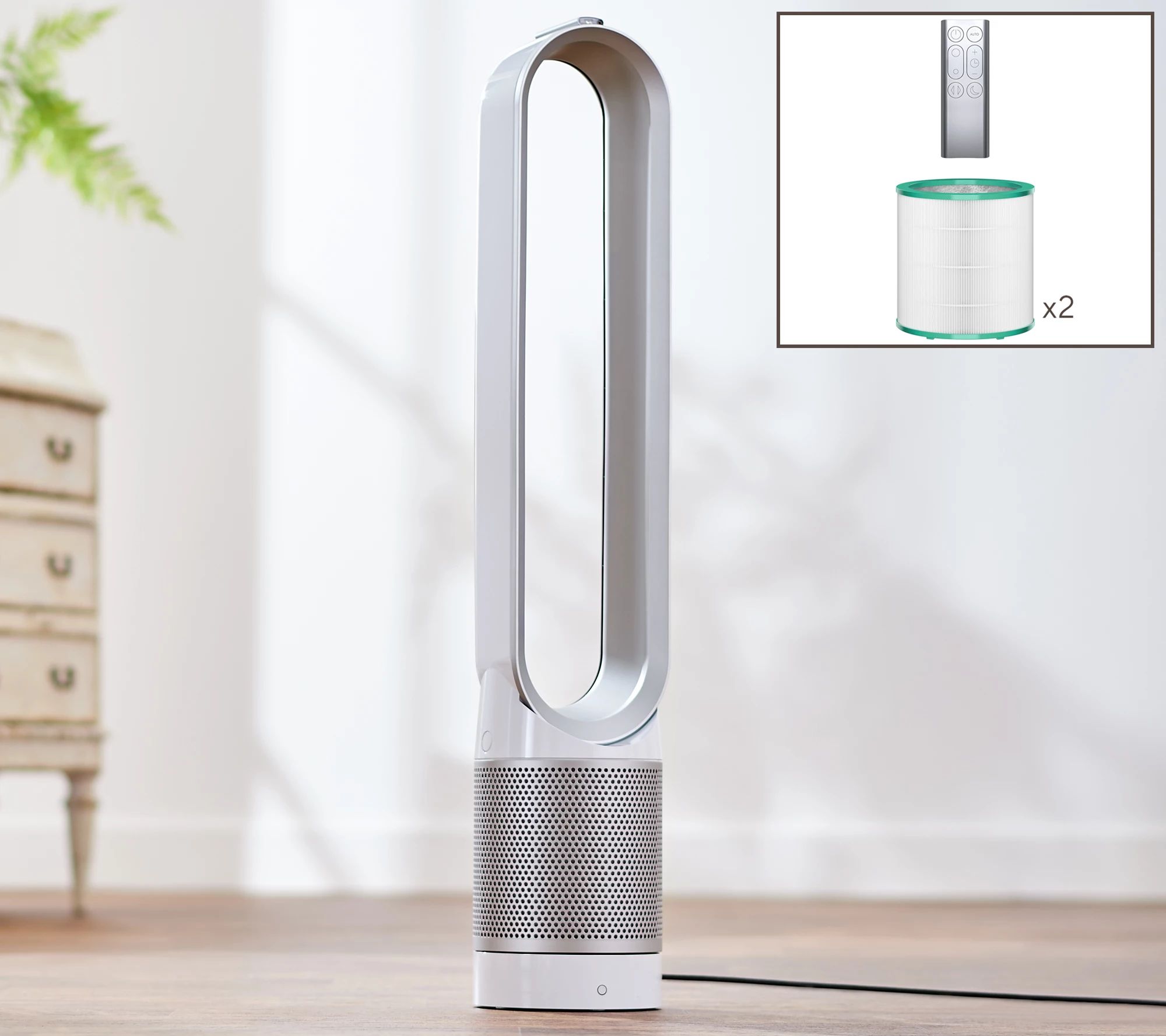 Dyson TP02 Pure Cool Link Air Purifier & Cooling Fan w/ Extra Filter - QVC.com | QVC