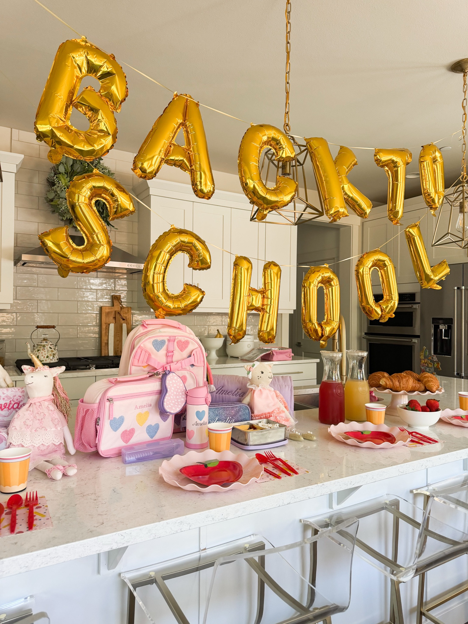 This is your sign to make the first day of school a little extra special! ✨🎒
I surprised the girls with a fun breakfast setup and all new school gear from @potterybarnkids. They each got to pick out their own backpacks, lunch bags, water bottles, patches, and charms, so everything feels uniquely theirs. It all turned out SO cute!
We also picked up new stainless steel lunch and snack boxes, and I had almost everything monogrammed, which means no more labeling every single item 🙌
Here’s to an amazing school year! 🍎📚✨
#firstdayofschool #potterybarnkids#backtoschoolshopping 

LoveShackFancy backpack, water bottle, pencil case, pouch, lunch box, utensils, bento box, doll, backpack charms, glitter pencil case, plates, balloons, back to school decorations kit

#LTKsummer #LTKhome #LTKkids