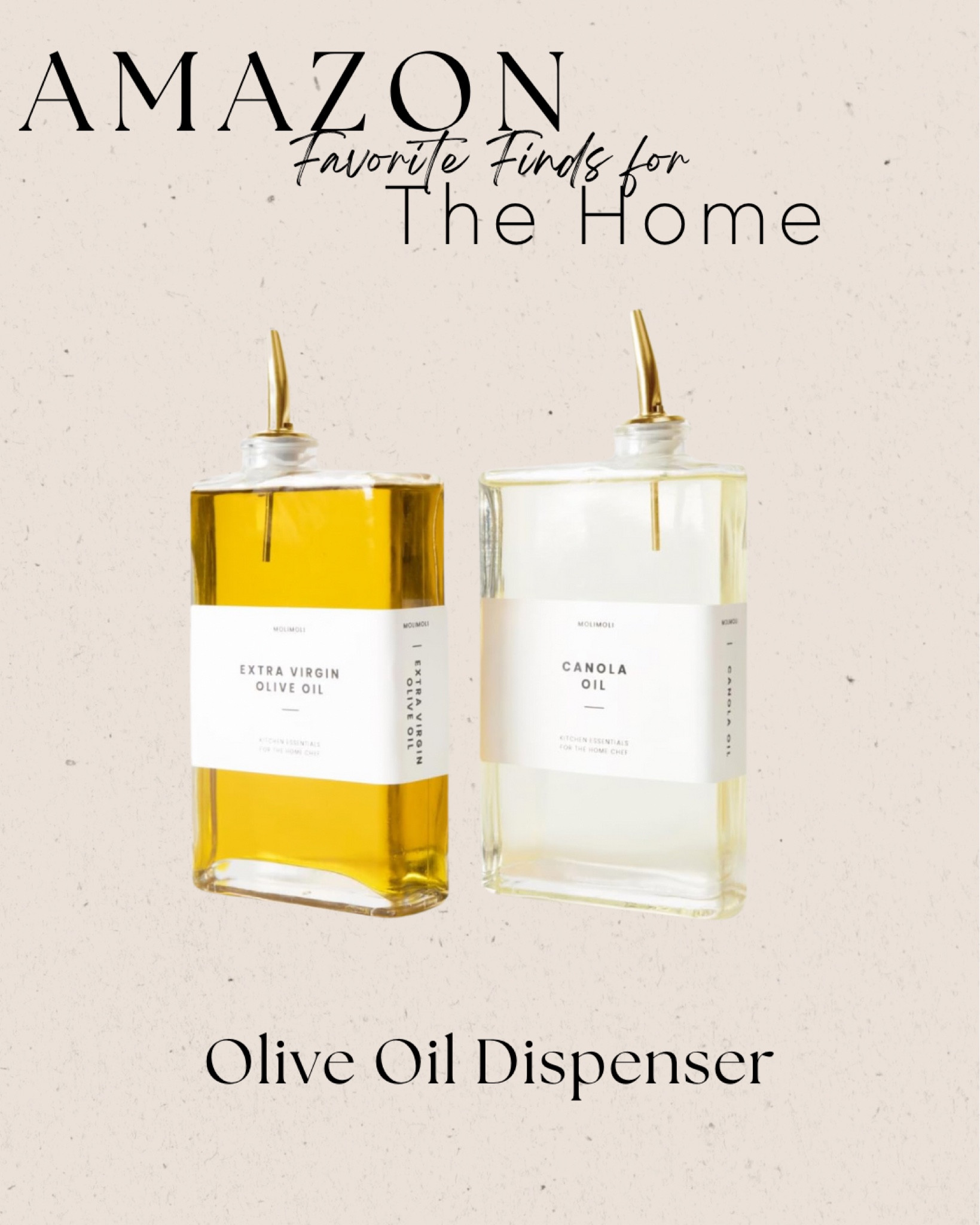 Amazon Olive Oil Dispensers with Labels!

#LTKFindsUnder50 #LTKHome #LTKFindsUnder100