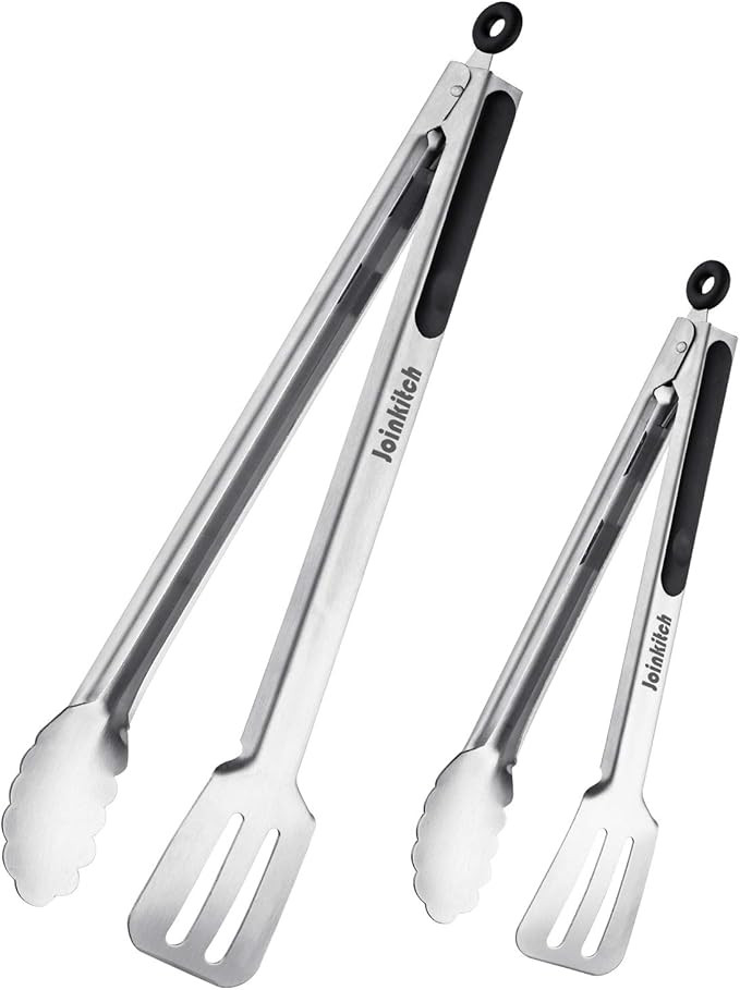 Joinkitch 16-inch & 12-Inch Grill Tongs for Cooking BBQ Heavy Duty Extra Long Grilling Tongs, Pre... | Amazon (US)