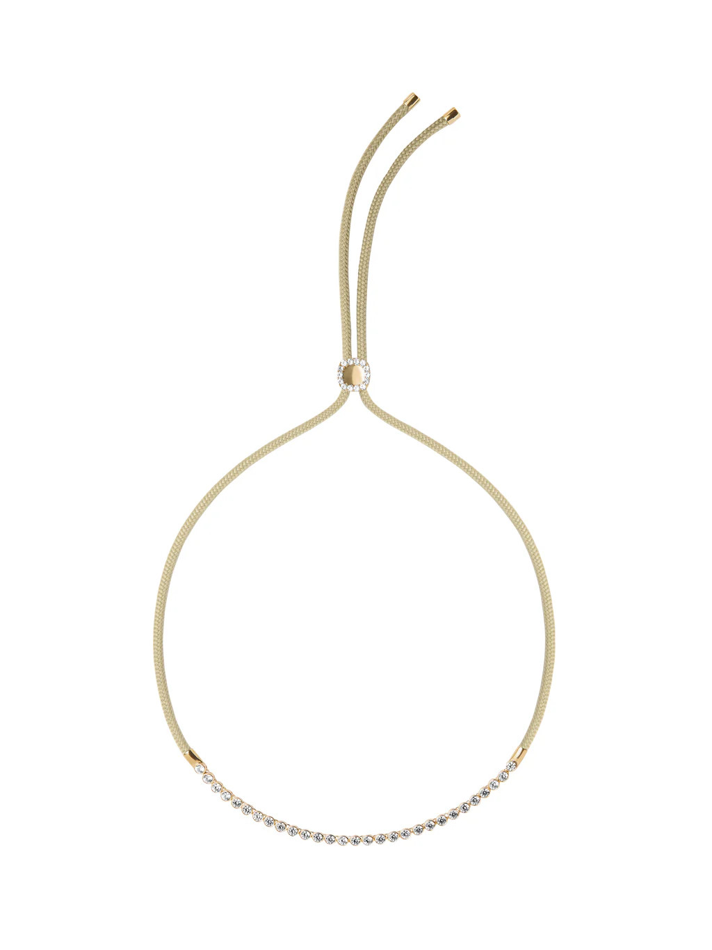 JAMES BEZEL KHAKI PARACORD NECKLACE, GOLD | Dorsey