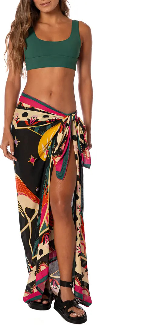 Maaji Flamingo Night Isla Cover-Up Pareo | Nordstrom | Nordstrom