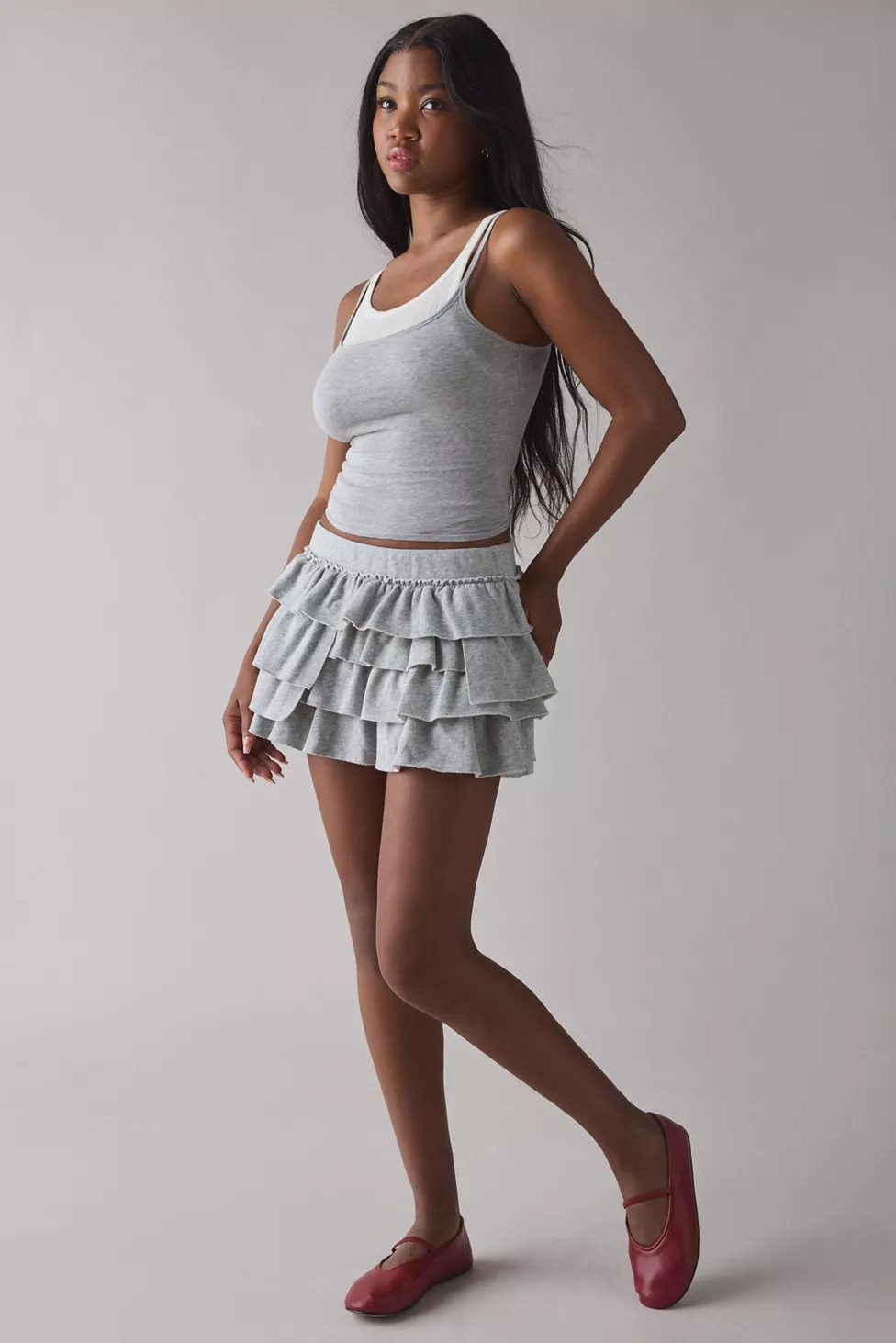 Out From Under Love Is Bliss Ruffle Mini Skort | Urban Outfitters (US and RoW)