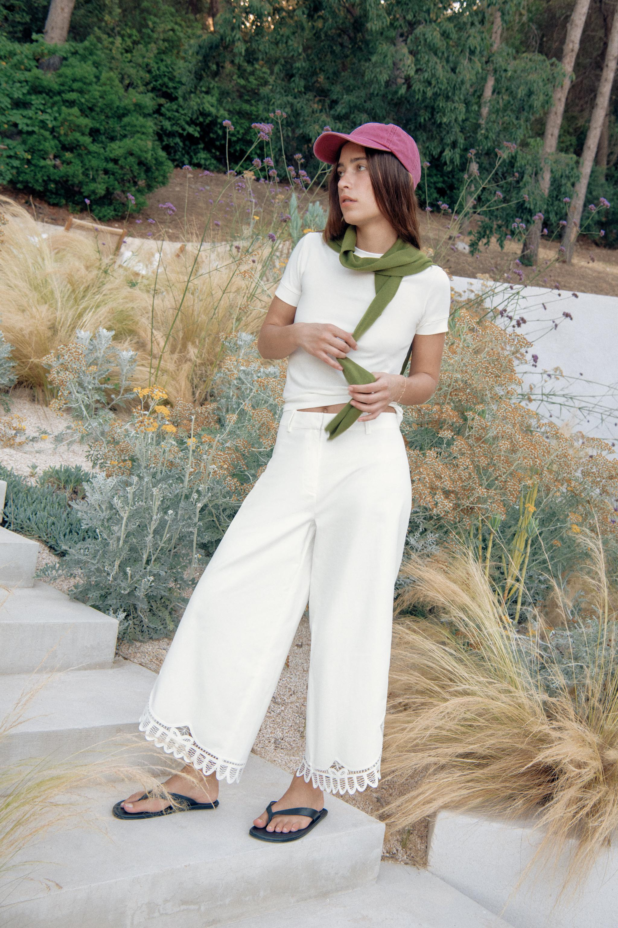 EMBROIDERED TROUSERS ZW COLLECTION | Zara US