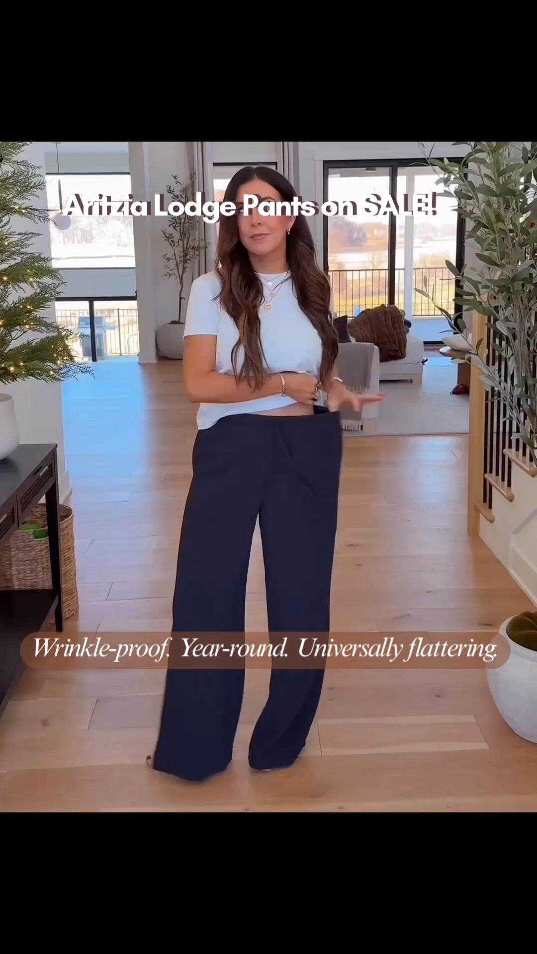 I will never stop talking about how versatile and comfortable these lodge pants from Aritzia are! Wear them to travel, lounging, for work, really anywhere! I am 5'8 and typically a size 4/6 and I am wearing a medium. 

#LTKWorkwear #LTKOver40 #LTKTravel