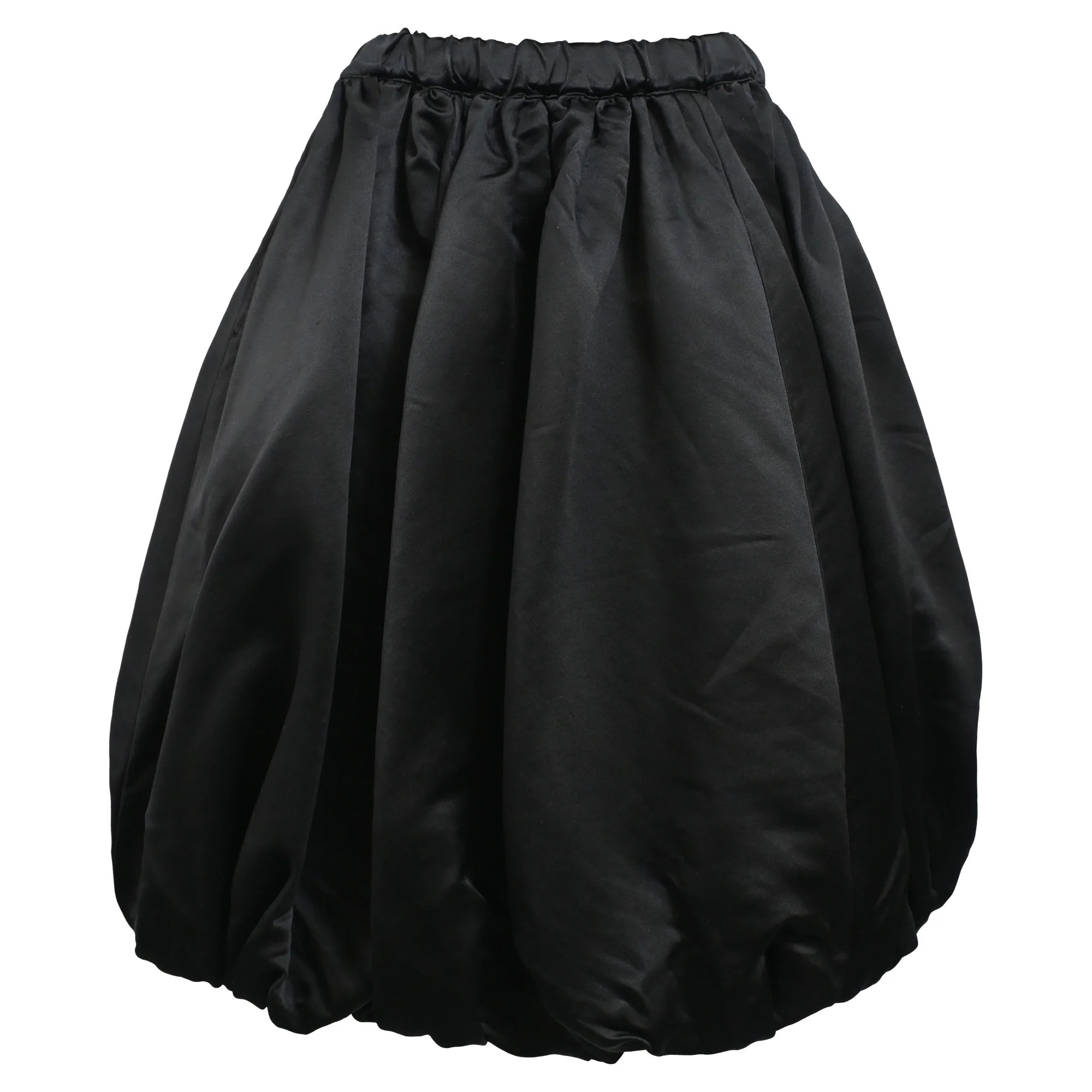 Comme Des Garçons Puffball Midi Skirt in Black Polyester | Shop Simon