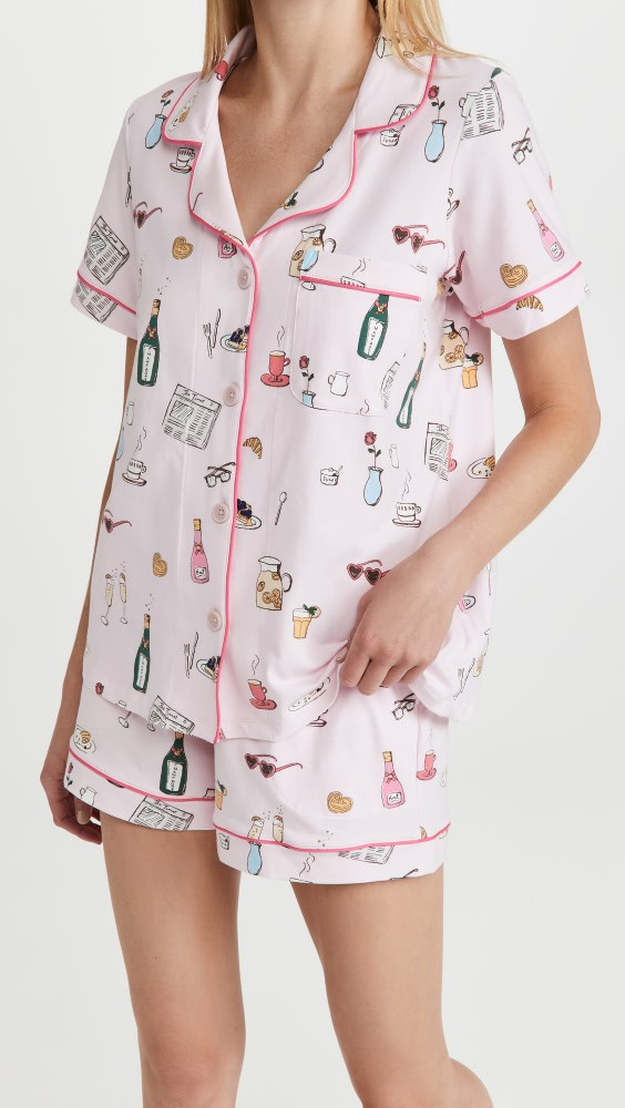 BedHead PJs Let's Do Brunch Shorty PJ Set | Shopbop | Shopbop