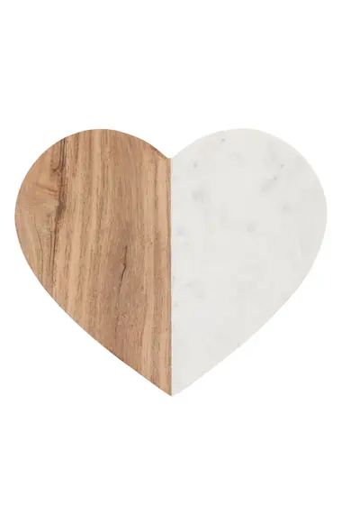 Heart Marble & Acacia Wood Serving Board | Nordstrom