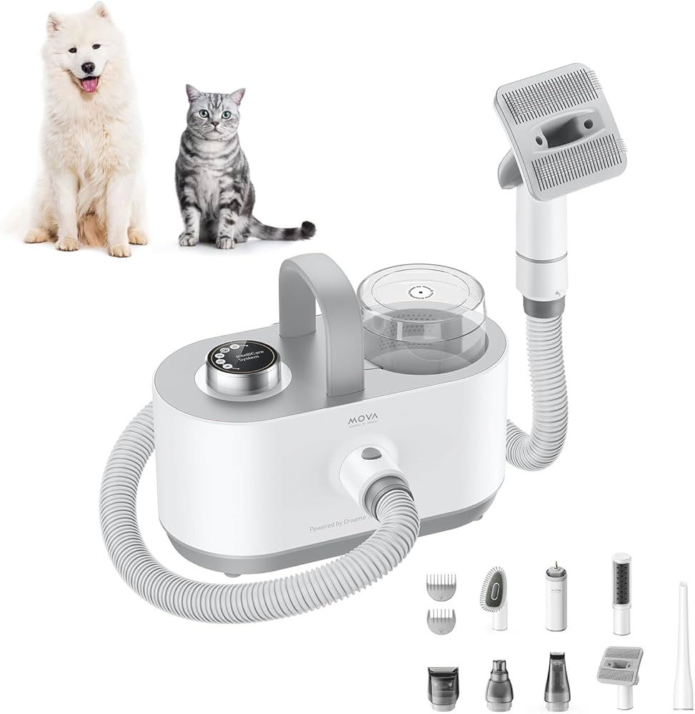 Mova G1 Pro Dog Grooming Kit, Dog Grooming Vacuum with Pet Clipper Nail Grinder, Low Noise Hair R... | Amazon (US)