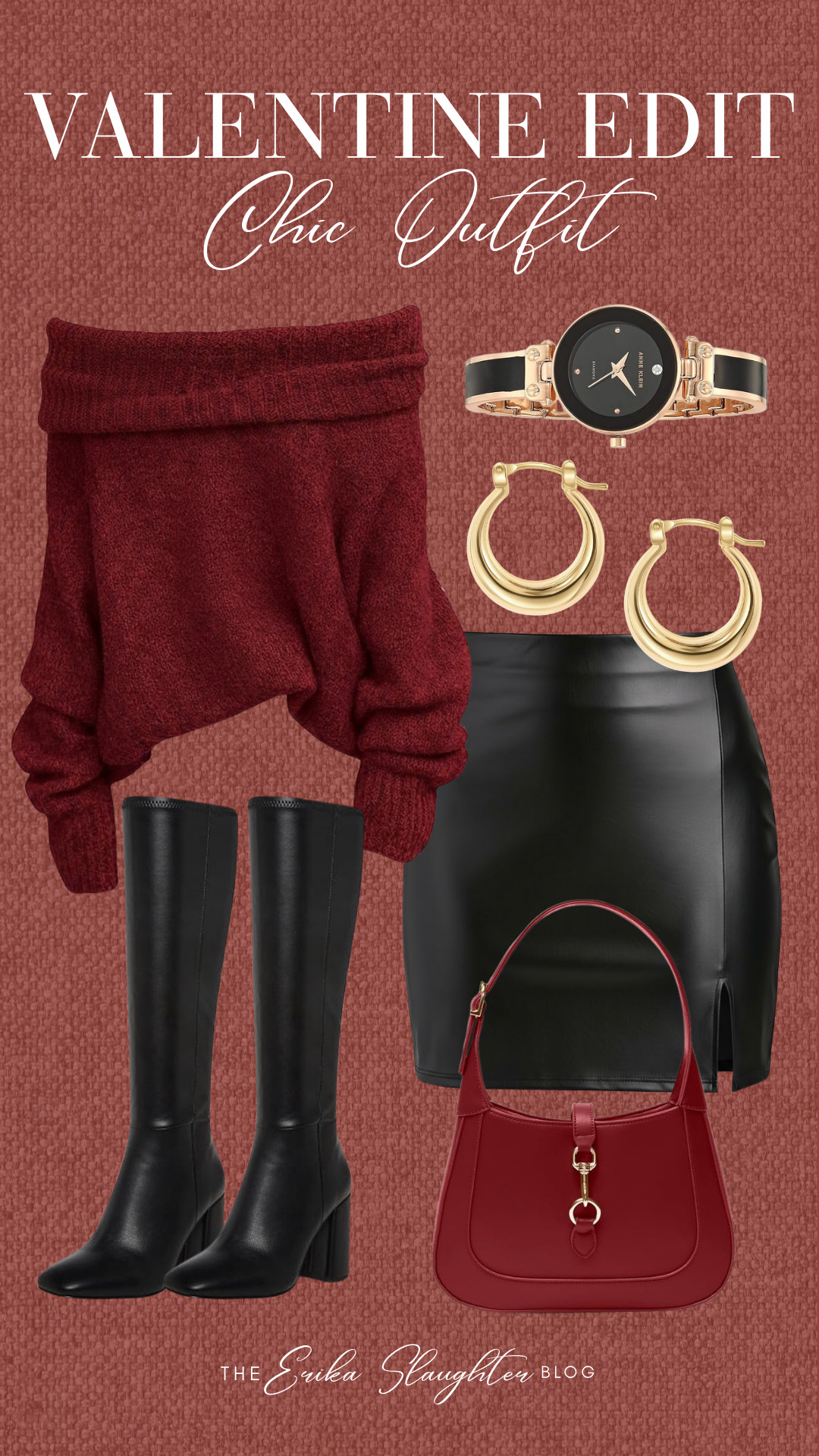 A refined take on Valentine dressing—rich textures, deep tones, and timeless silhouettes that feel quietly confident.

#ValentineEdit #ChicStyle #ModernElegance #ClassicDetails #RefinedLook #EffortlessChic #TimelessStyle #ElevatedBasics
 

 #LTKValentine #LTKootd #LTKBeauty