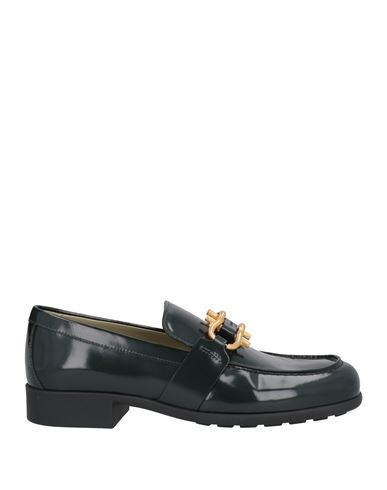 Bottega Veneta Woman Loafers Dark green Size 8 Leather | YOOX (US)