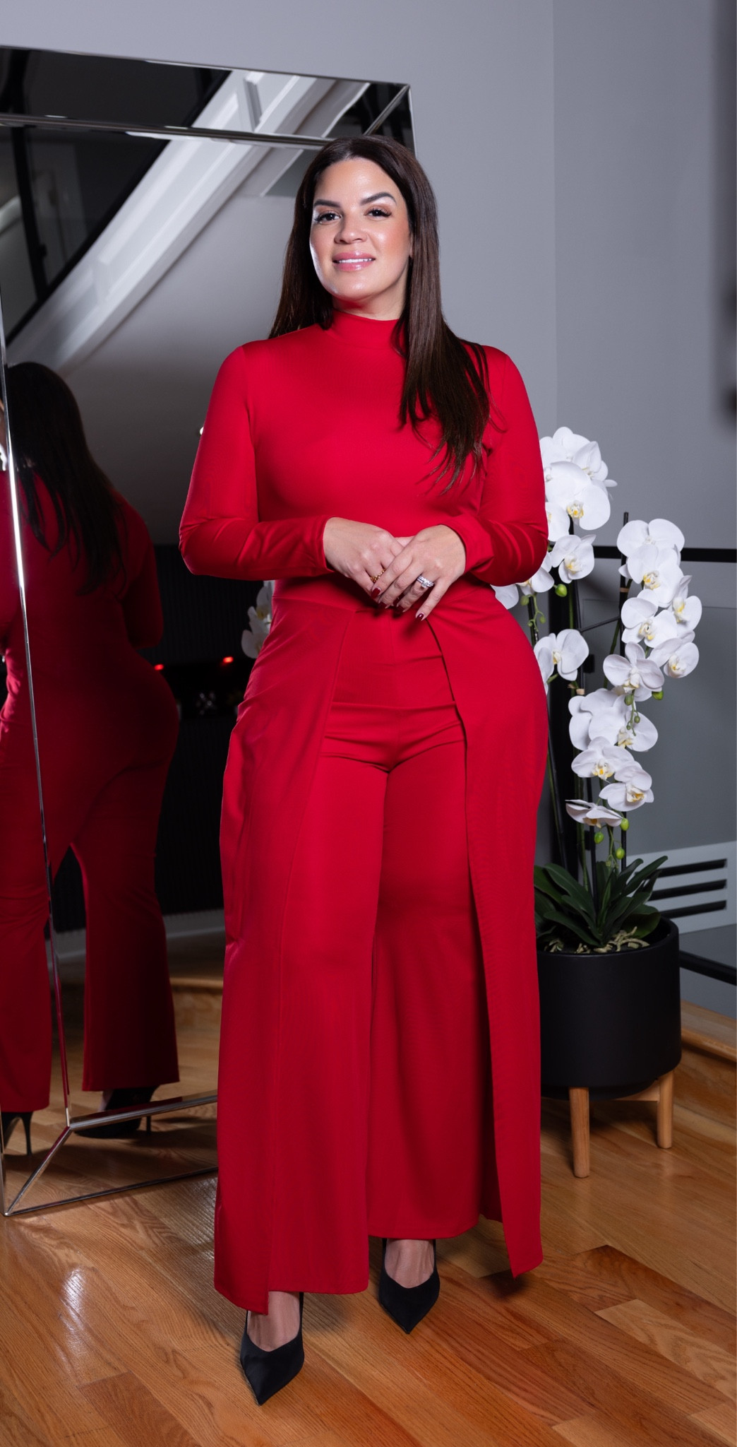 Red Jumpsuit 
Size: L

#LTKOver40 #LTKStyleTip #LTKMidsize