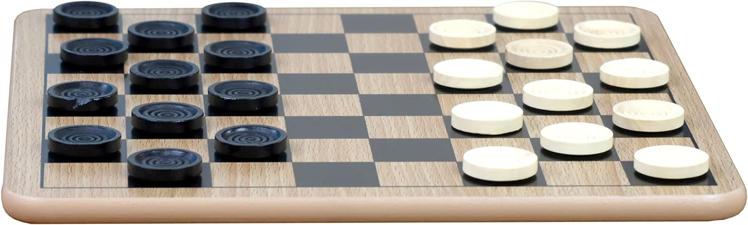 Regal Games - Reversible Wooden Board for Chess, Checkers & Tic-Tac-Toe - 24 Interlocking Wooden ... | Amazon (US)