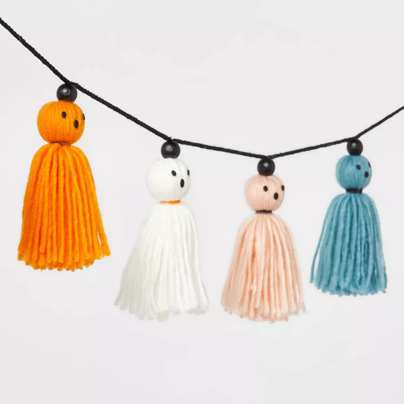 Falloween Ghost Tassel Halloween Garland - Hyde & EEK! Boutique™ | Target