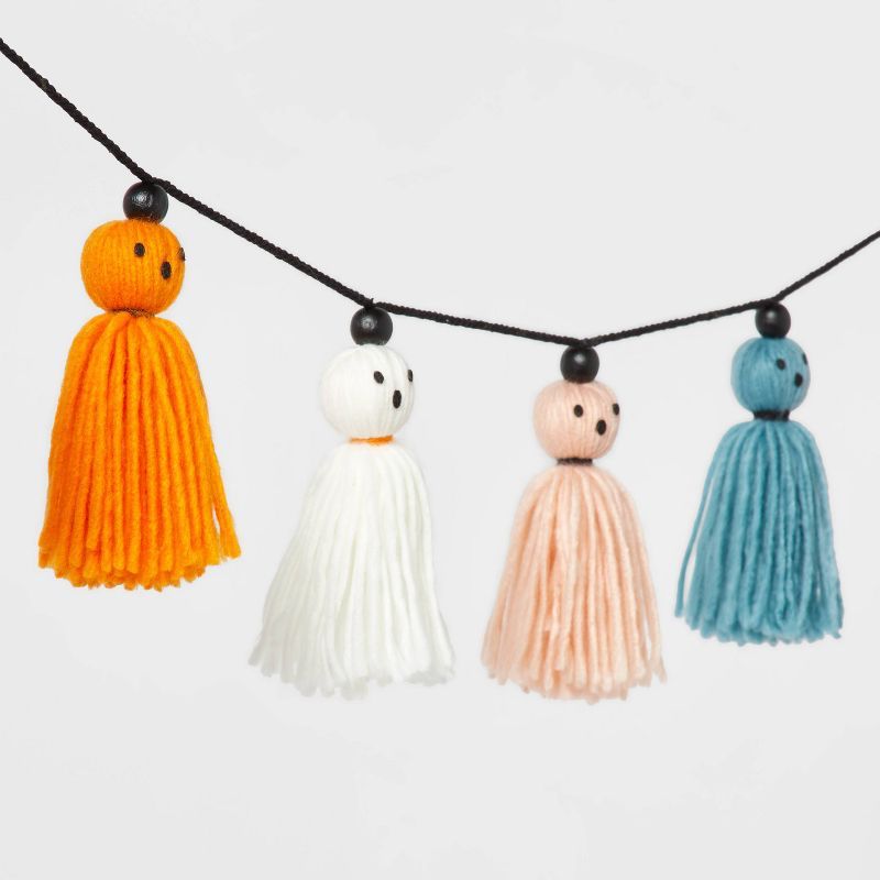 Falloween Ghost Tassel Halloween Garland - Hyde &#38; EEK! Boutique&#8482; | Target