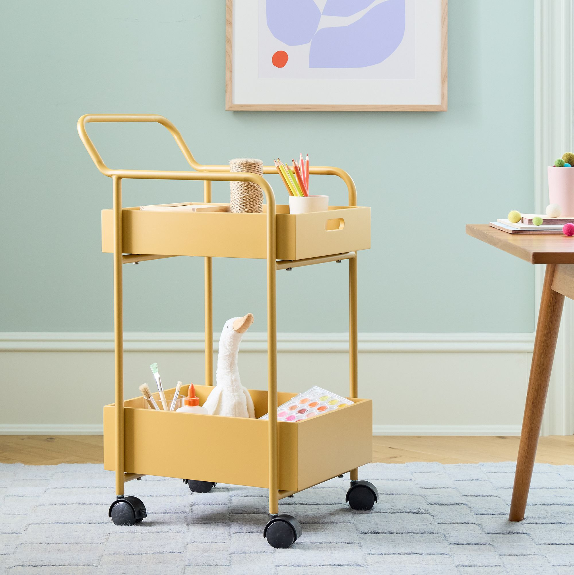 Scoop Rolling Cart | West Elm (US)