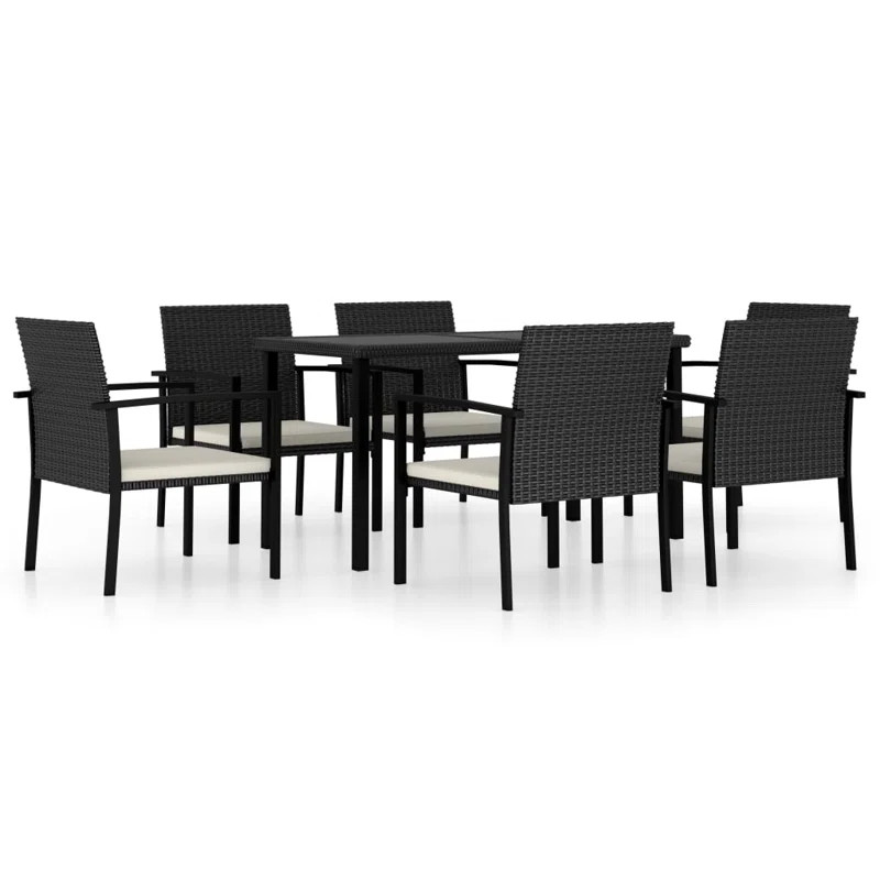 Jantz Rectangular 6 - Person Dining Set with Cushions | Wayfair North America
