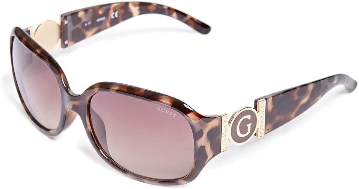 GUESS Factory Women's Cutout Logo Plastic Sunglasses | Amazon (US)