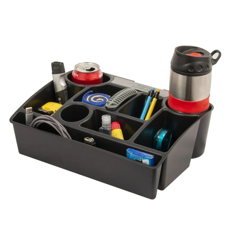 Auto Drive Universal Car Seat Organizer with Drink Holders, Black | Walmart (US)